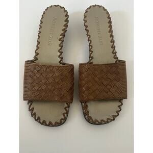 Women's‎ Robert Zur Woven Brown Slide Sandal Size 8.5